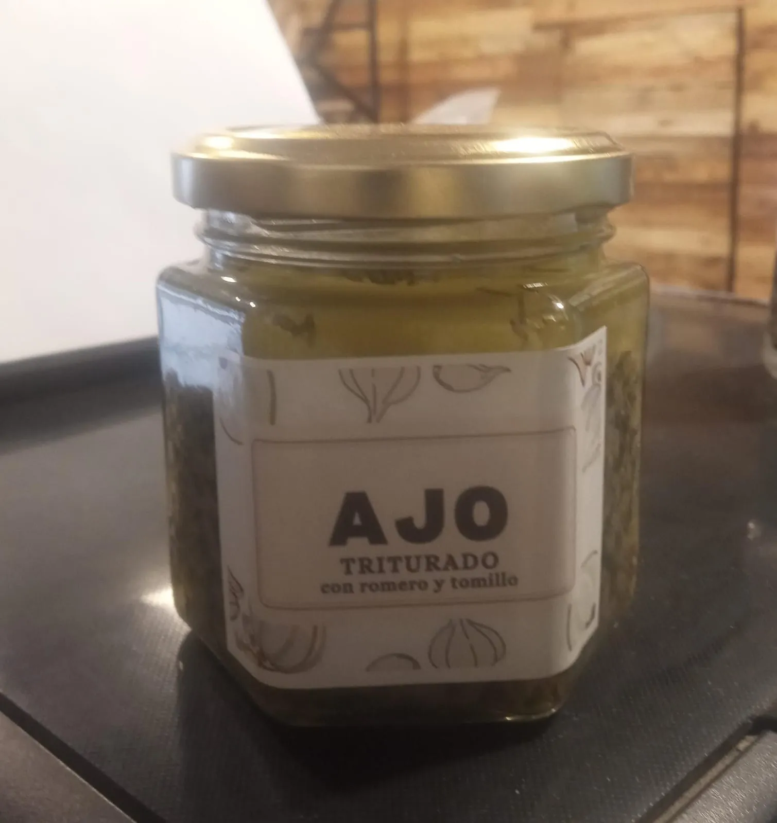 Ajo triturado con Romero y Tomillo "Elaboración Propia" x 280gr
