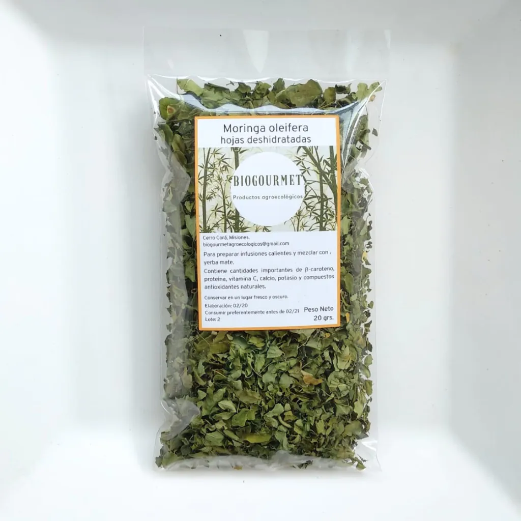 Moringa oleifera (hojas deshidratadas) Agro x 20gr