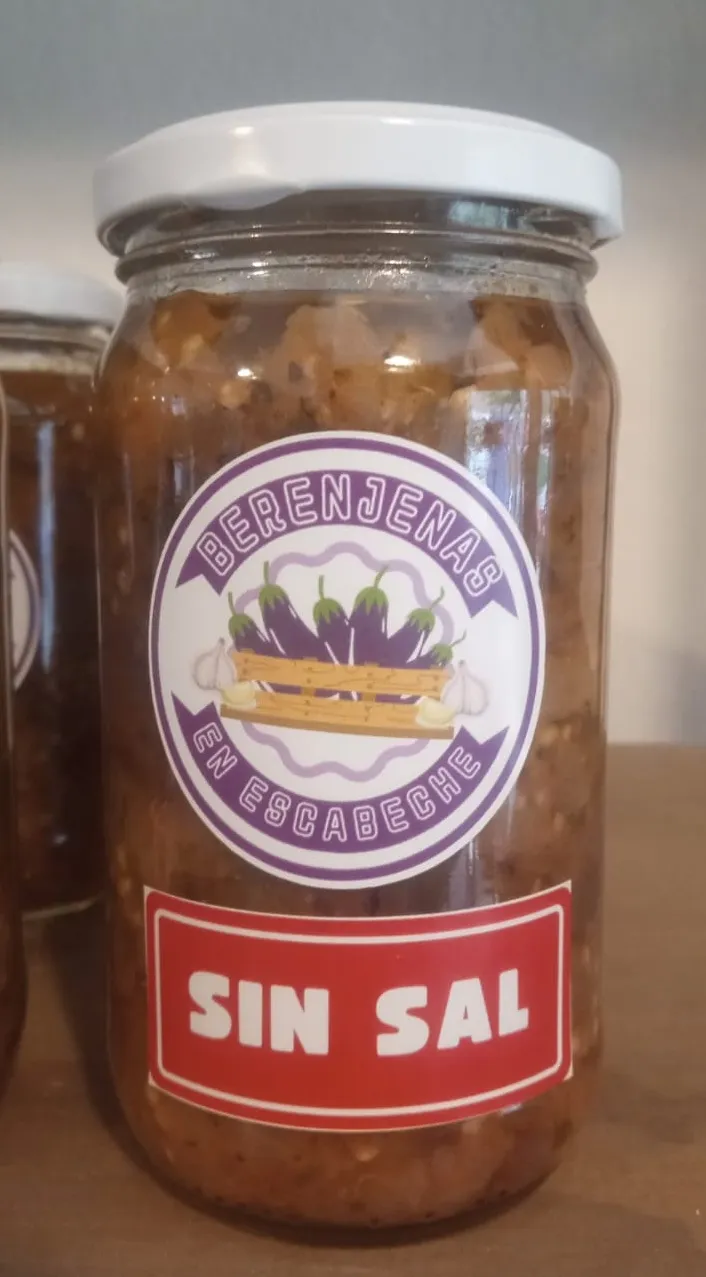 Berenjenas en escabeche sin sal AGRO "Elaboración propia" x 420gr