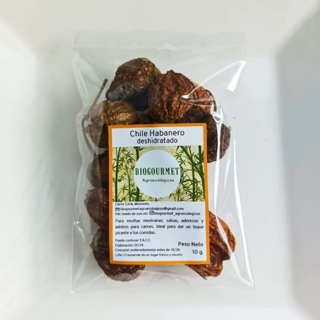 Chile habanero deshidratado AGRO x 20gr